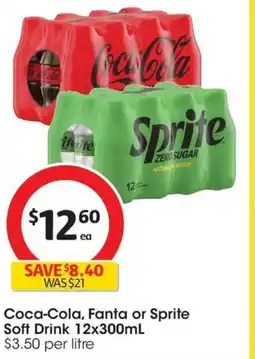 Coles Coca-Cola, Fanta or Sprite Soft Drink offer