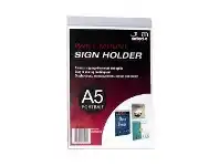 Officeworks Deflect-O deflecto Wall Mount A5 Sign Holder Portrait offer