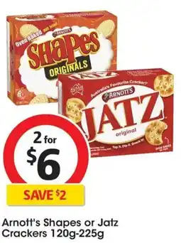 Coles Arnott's Shapes or Jatz Crackers offer