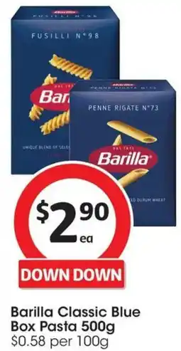 Coles Barilla Classic Blue Box Pasta offer