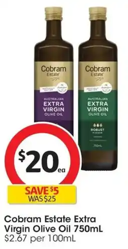 Coles Cobram Estate Extra Virgin Olive Oil offer
