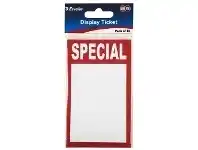 Officeworks Quik Stik QuikStik A7 Sale Display Tickets Special 10 Pack offer