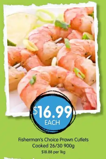 Spudshed Fisherman's Choice Prawn Cutlets offer