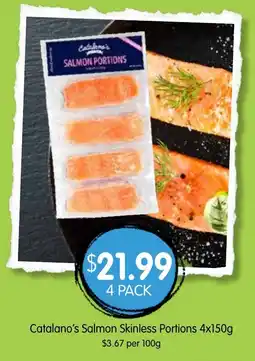 Spudshed Catalano's Salmon Skinless Portions offer