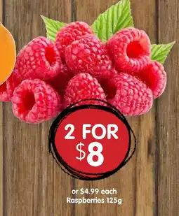 Spudshed Raspberries offer