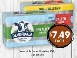 Spudshed Devondale Butter Varieties offer