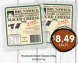 Spudshed Brunswick Sliced Cheese offer