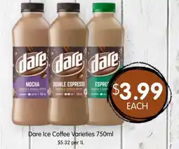 Spudshed Dare Ice Coffee Varieties offer