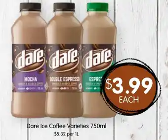Spudshed Dare Ice Coffee Varieties offer