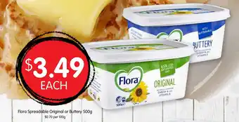 Spudshed Flora Spreadable Original or Buttery offer
