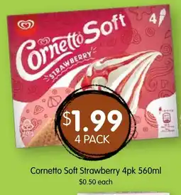 Spudshed Cornetto Soft Strawberry offer
