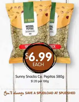 Spudshed Sunny Snacks Co. Pepitas offer