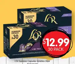 Spudshed L'Or Espresso Capsules Varieties offer