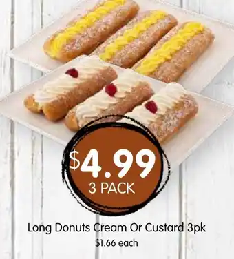 Spudshed Long Donuts Cream Or Custard offer
