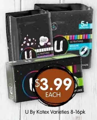 Spudshed U By Kotex Varieties offer