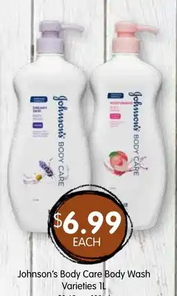 Spudshed Johnson's Body Care Body Wash Varieties offer