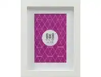 Officeworks Lifestyle Brands Promenade Frame 6 x 8" with 4 x 6" Opening White offer