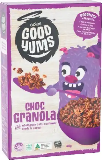 Coles Coles Good Yums Kids Granola 400g offer