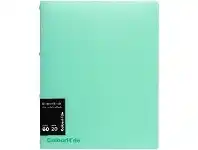Officeworks Colourhide Refillable Display Book 20 Sheets Biscay Green offer