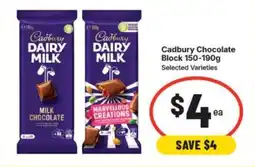 IGA Cadbury Chocolate Block offer