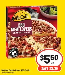 IGA McCain Family Pizza offer