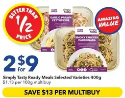 Ritchies Simply Tasty Ready Meals Selected Varieties offer