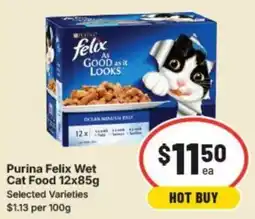 IGA Purina Felix Wet Cat Food offer