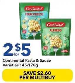 Ritchies Continental Pasta & Sauce Varieties offer
