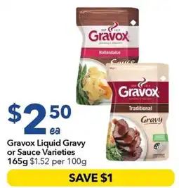 Ritchies Gravox Liquid Gravy or Sauce Varieties offer