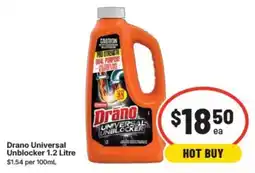 IGA Drano Universal Unblocker offer