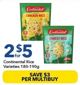 Ritchies Continental Rice Varieties offer
