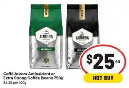IGA Caffé Aurora Antioxidant or Extra Strong Coffee Beans offer