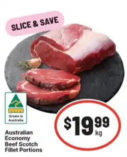 IGA Australian Economy Beef Scotch Fillet Portions offer