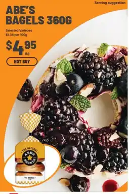 IGA Abe's Bagels offer