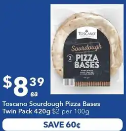 Ritchies Toscano Sourdough Pizza Bases offer
