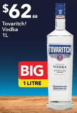 Ritchies Tovaritch! Vodka offer