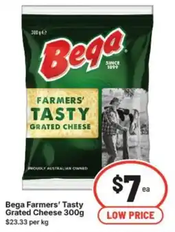 IGA Bega Farmers' Tasty Grated Cheese offer