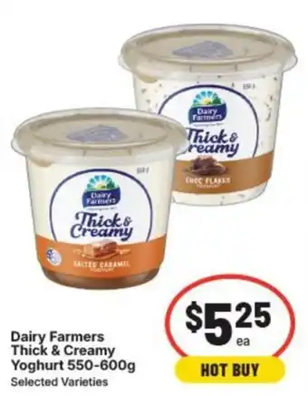 IGA Dairy Farmers Thick & Creamy Yoghurt offer