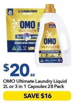 Ritchies OMO Ultimate Laundry Liquid offer