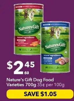 Ritchies Nature's Gift Dog Food Varieties offer