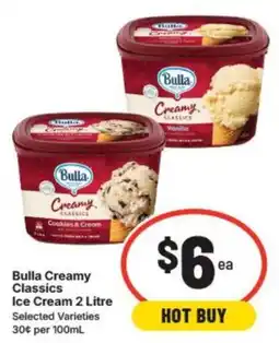 IGA Bulla Creamy Classics Ice Cream offer
