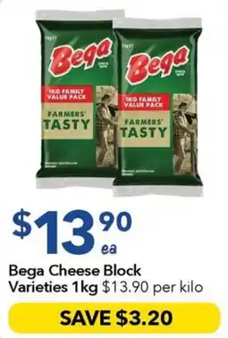 Ritchies Bega Cheese Block Varieties offer