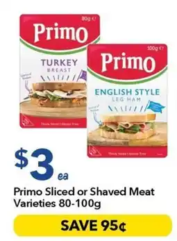 Ritchies Primo Sliced or Shaved Meat offer