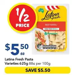 Ritchies Latina Fresh Pasta Varieties offer