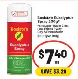IGA Bosisto's Eucalyptus Spray offer