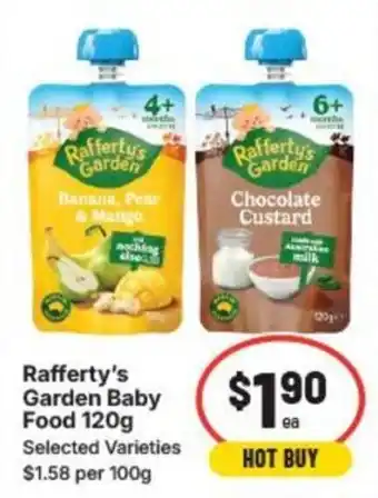 IGA Rafferty's Garden Baby Food offer