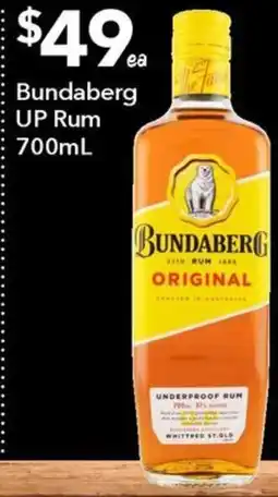 Ritchies Bundaberg UP Rum offer