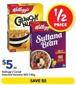 Ritchies Kellogg's Cereal Selected Varieties offer