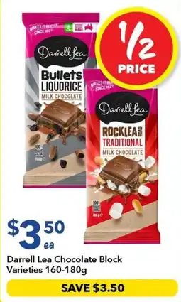 Ritchies Darrell Lea Chocolate Block Varieties offer