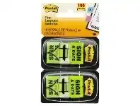 Officeworks Post-it Sign & Date Flags Green 2 Pack offer